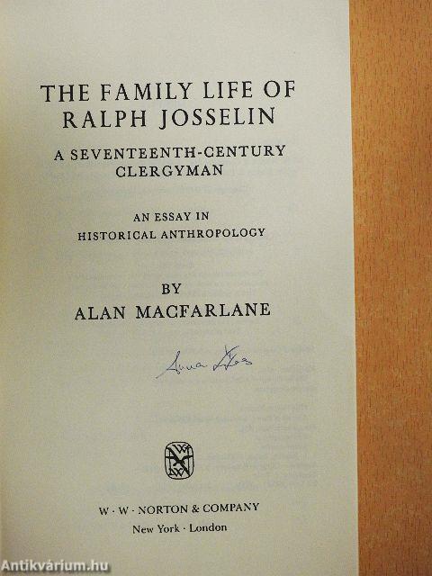 The Family Life of Ralph Josselin