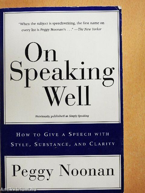 On Speaking Well