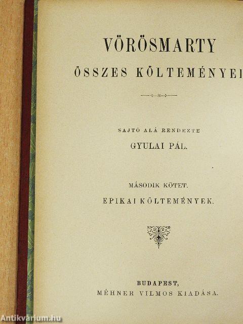 Vörösmarty összes költeményei 1-6.
