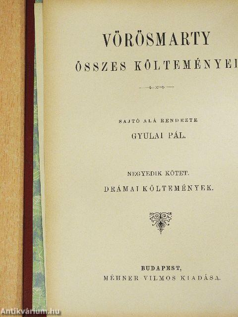 Vörösmarty összes költeményei 1-6.