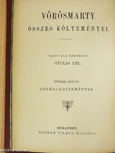 Vörösmarty összes költeményei 1-6.