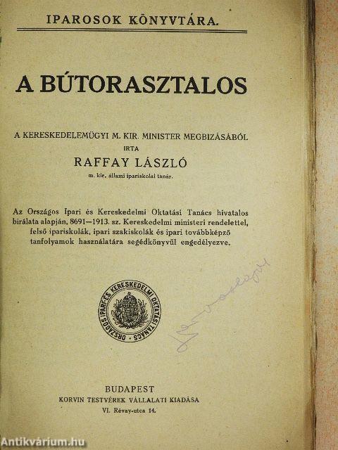 A bútorasztalos