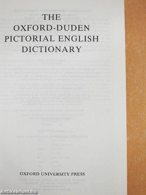 The Oxford-Duden Pictorial English Dictionary