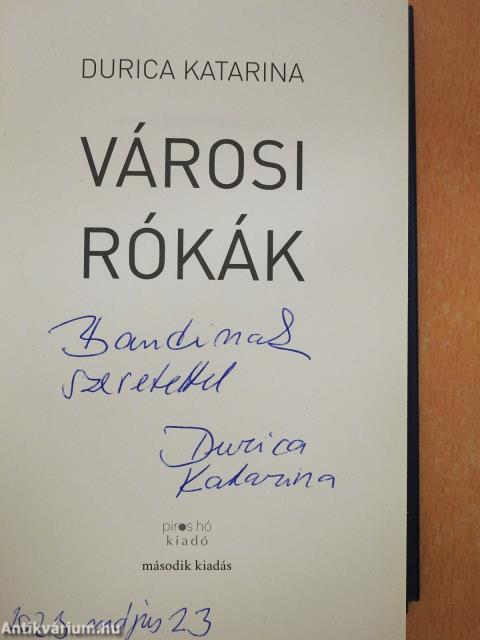Városi rókák (dedikált példány)