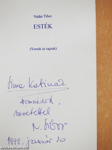 Esték (dedikált példány)