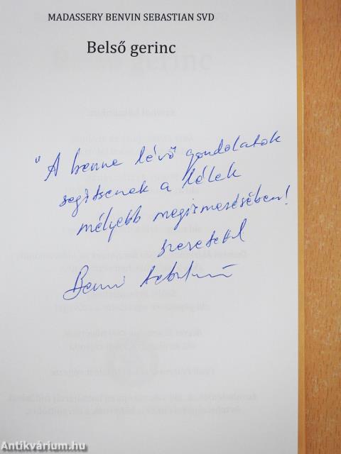 Belső gerinc (dedikált példány)