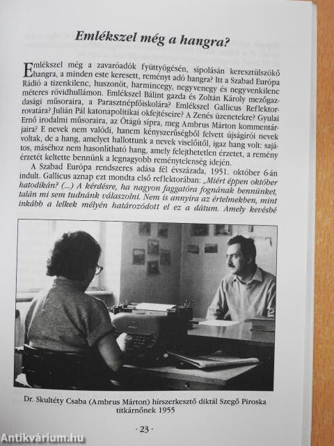 Magyar sors, magyar szellem, magyar anyanyelv  (dedikált példány)