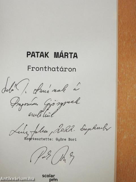 Fronthatáron (dedikált példány)