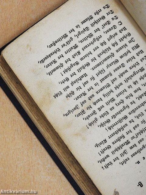 Morgen- und Abendopfer nebst andern Gesangen und einem Anhang (gótbetűs)