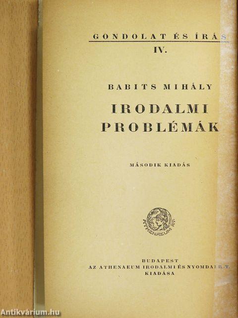 Irodalmi problémák