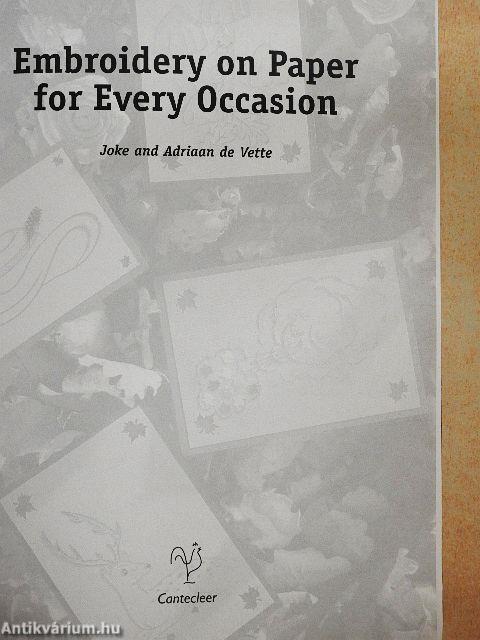 Embroidery on Paper for Every Occasion