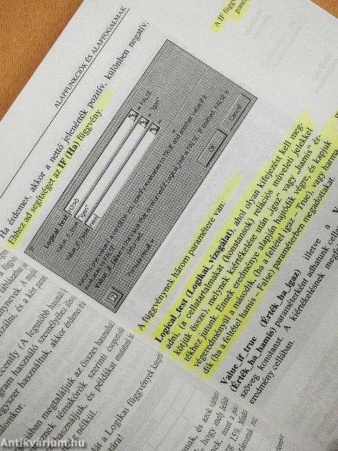 Excel táblázatkezelő a gyakorlatban