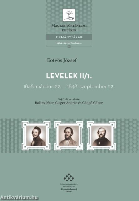 Levelek II/1-2. - 1848. március 22. - 1848. szeptember 22.