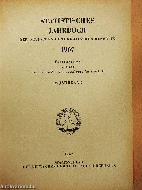 Statistisches Jahrbuch der Deutschen Demokratischen Republik 1967