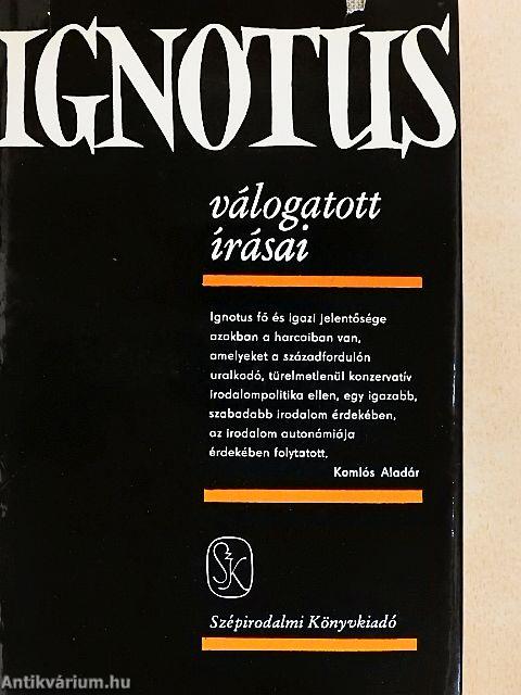Ignotus válogatott írásai