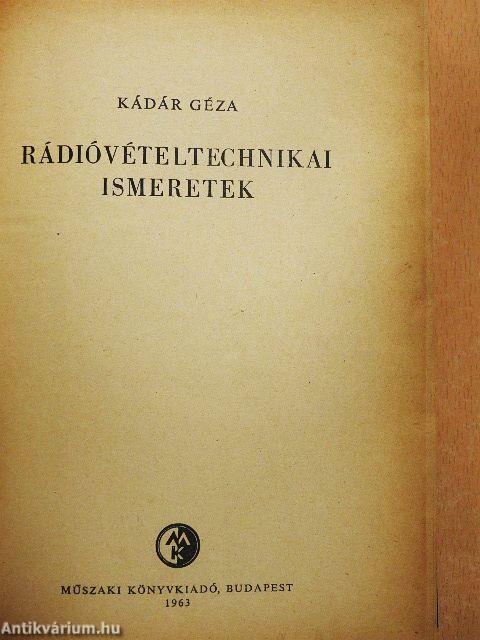 Rádióvételtechnikai ismeretek/TV-vevőkészülékek