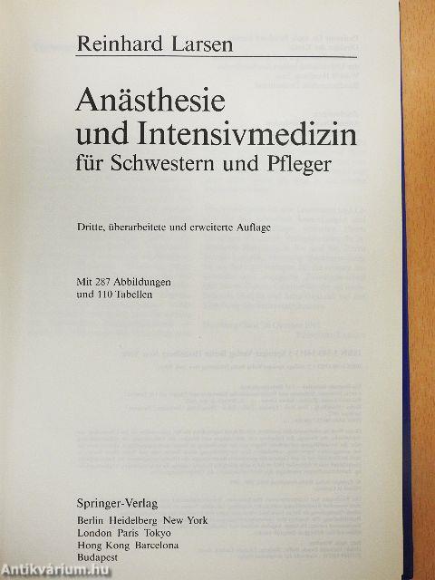 Anästhesie und Intensivmedizin