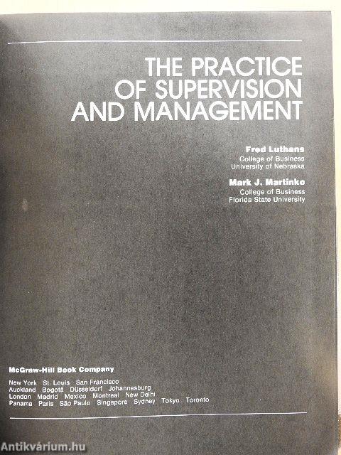 The Practice of Supervision and Management