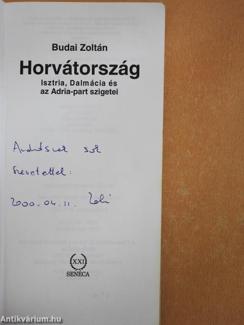 Horvátország (dedikált példány)