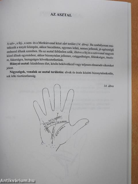 A kézelemzés kézikönyve (dedikált példány)