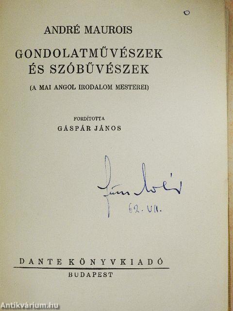 Gondolatművészek és szóbűvészek