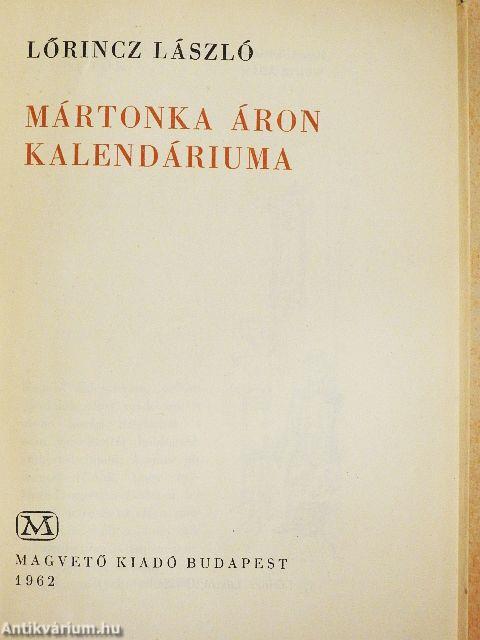 Mártonka Áron kalendáriuma