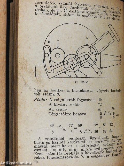 Kézikönyv esztergályosok és marósok részére