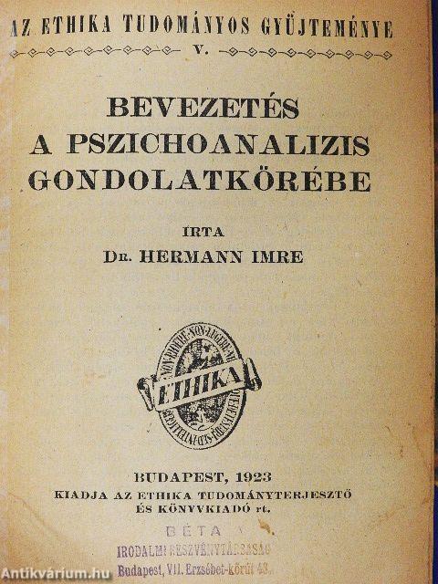 Bevezetés a pszichoanalizis gondolatkörébe