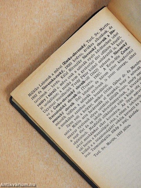 Új magyar-szlovák szótár II.