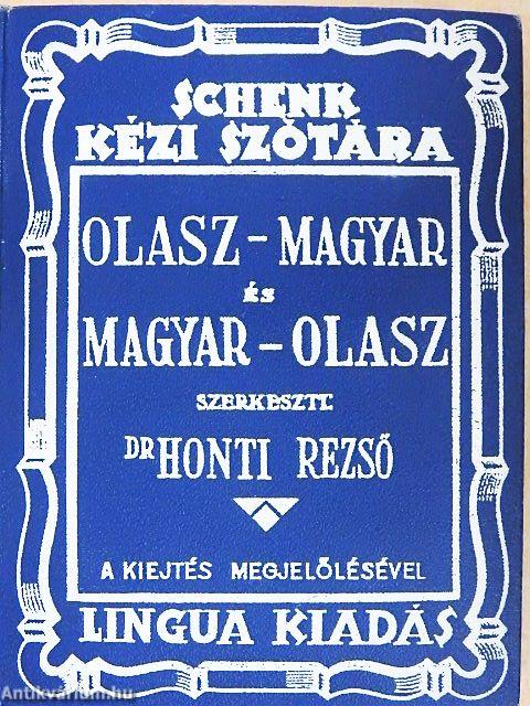 Magyar-olasz és olasz-magyar kéziszótár I-II.