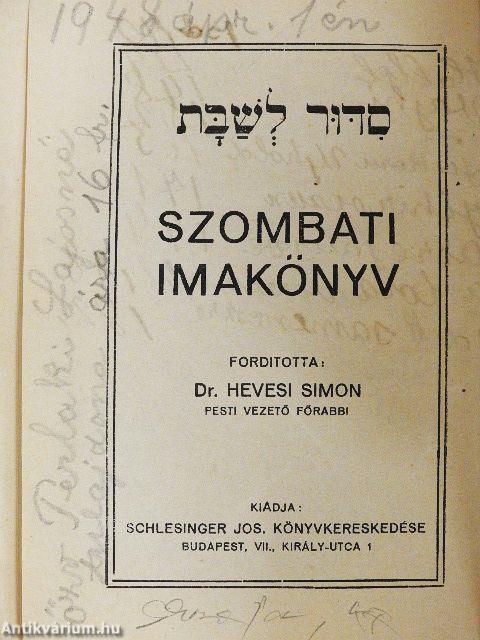 Szombati imakönyv