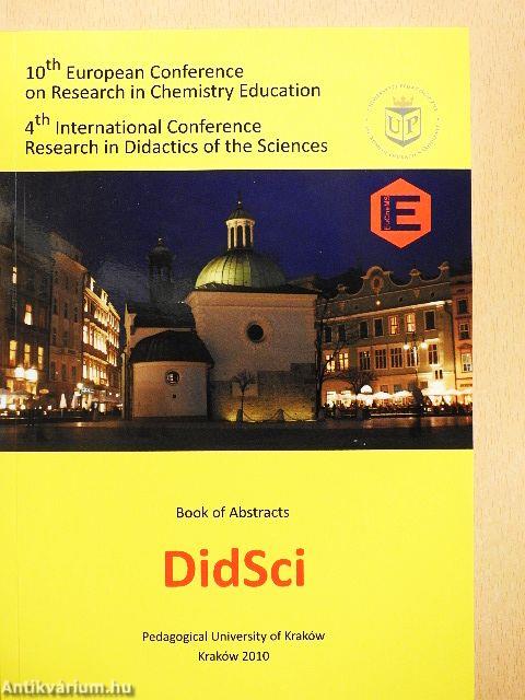 The 4th International Conference Resarch in Didactics of the Sciences - Book of Abstracts