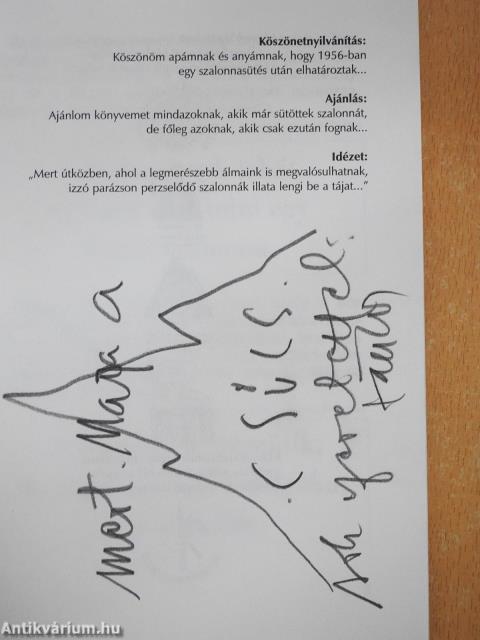 Szalonnapló (dedikált példány)