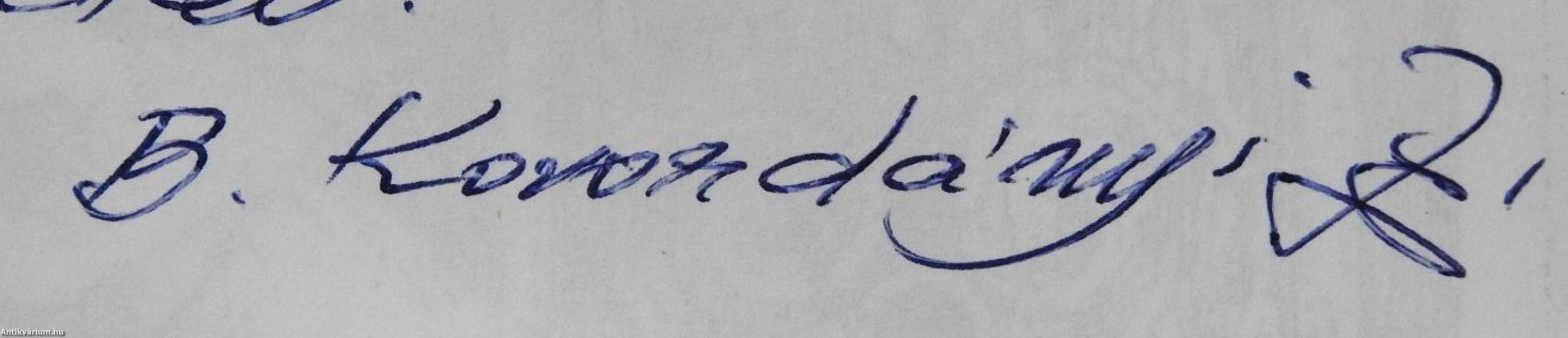 Kényszerpályán (dedikált példány)