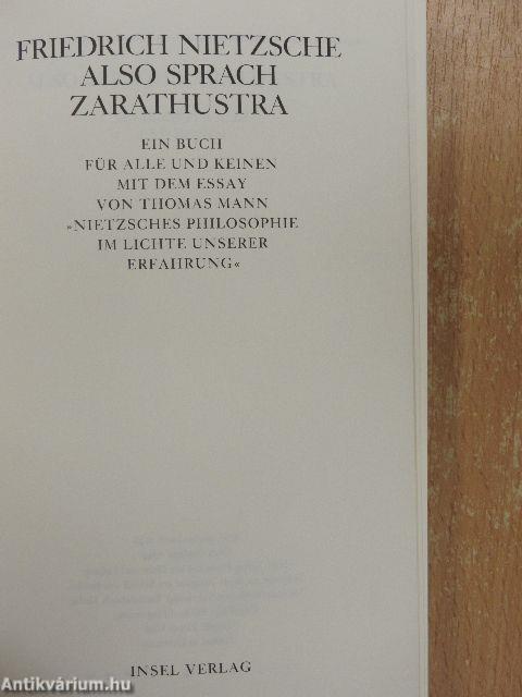 Also Sprach Zarathustra