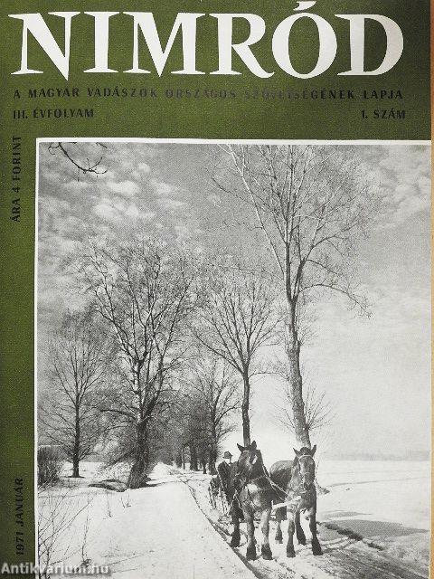 Nimród 1971. (nem teljes évfolyam)