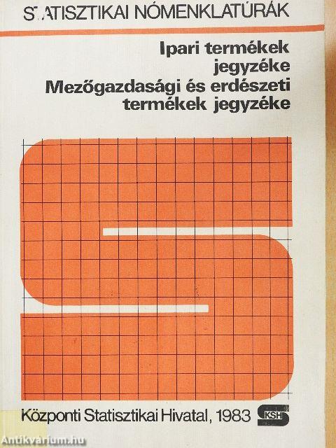 Ipari termékek jegyzéke/Mezőgazdasági és erdészeti termékek jegyzéke