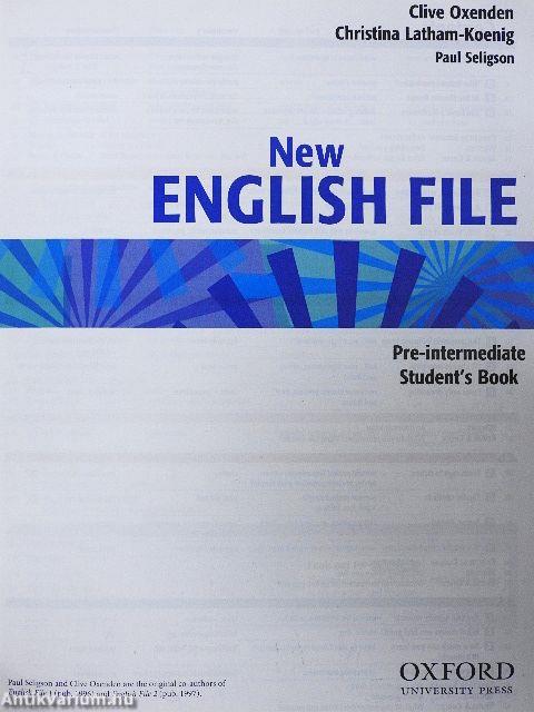 New English File - Pre-intermediate - Student's Book - CD-vel