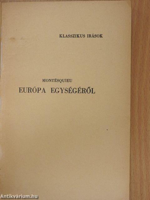 Európa egységéről