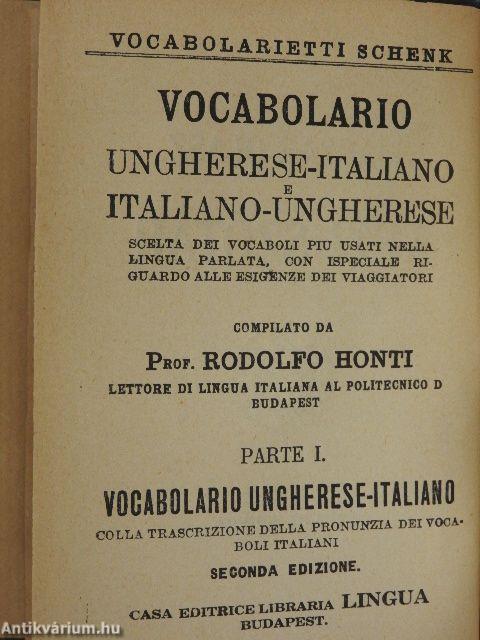 Magyar-olasz és olasz-magyar kéziszótár I-II.