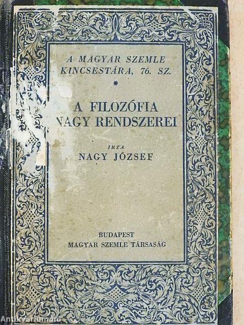 A filozófia nagy rendszerei