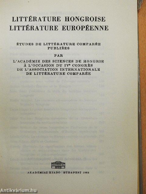 Littérature Hongroise, Littérature Européenne