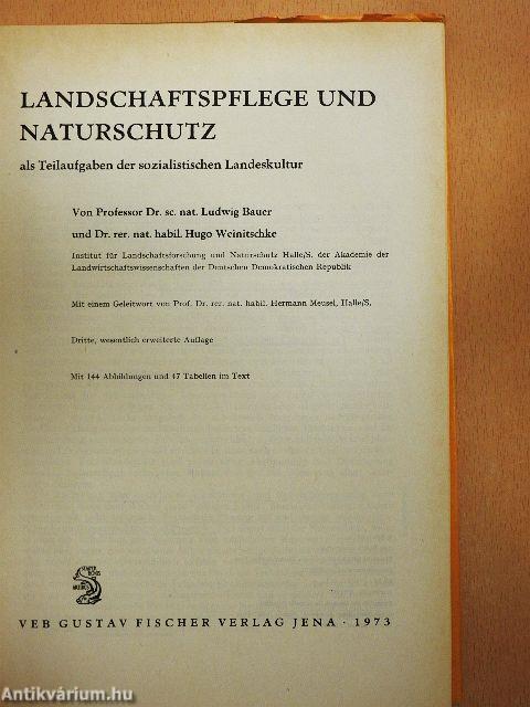 Landschaftspflege und Naturschutz