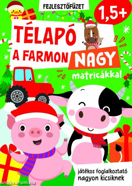 Télapó a farmon nagy matricákkal 1,5+