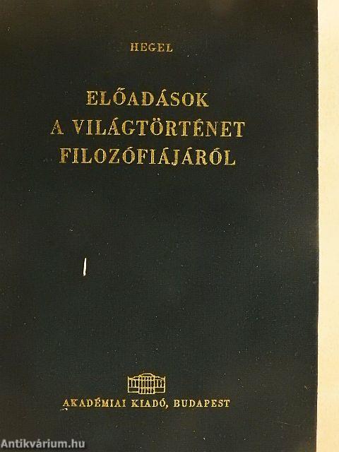 Előadások a világtörténet filozófiájáról
