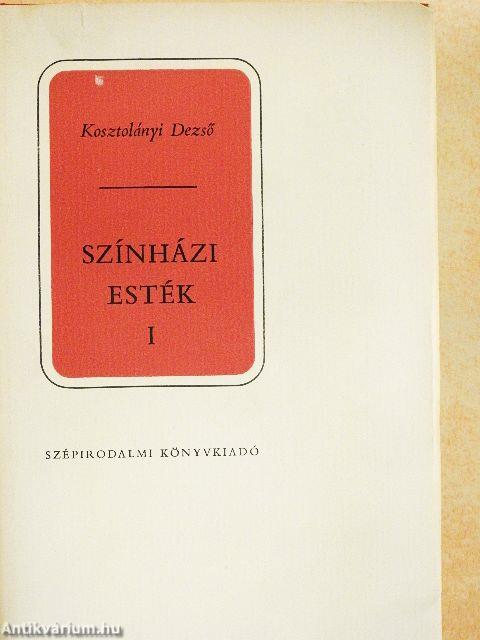 Színházi esték I-II.