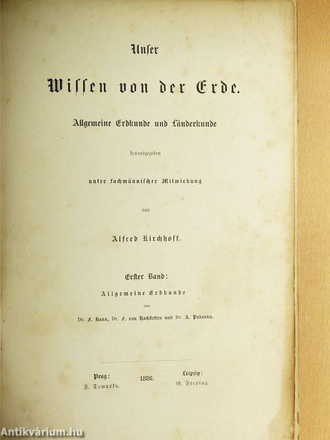 Unser Wissen von der Erde I-V. (gótbetűs)