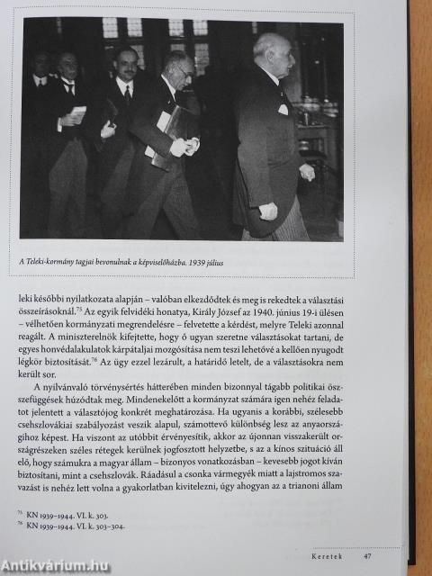 A Horthy-korszak parlamentje (aláírt példány)