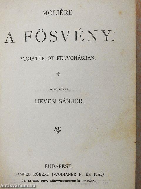 A lelánczolt Prometheüsz/Antigone/A fösvény/A botcsinálta doktor/A társadalom támaszai/Fekete vér/Borús szerelem/Énekek éneke