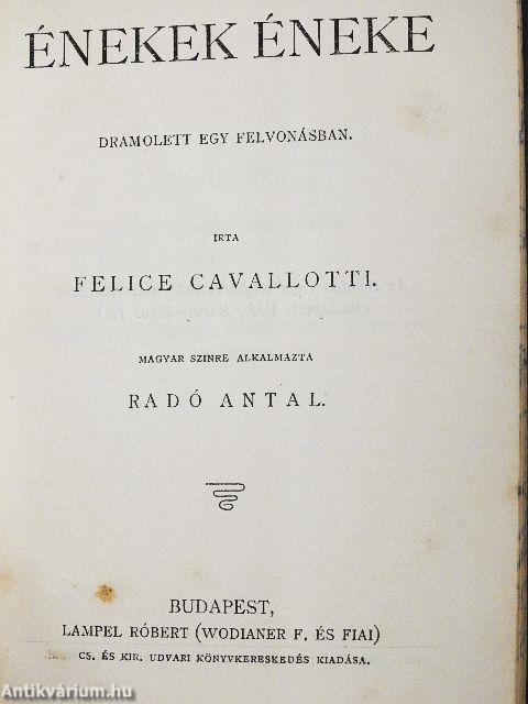 A lelánczolt Prometheüsz/Antigone/A fösvény/A botcsinálta doktor/A társadalom támaszai/Fekete vér/Borús szerelem/Énekek éneke